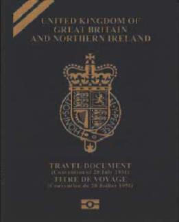 UK Travel Document Grey