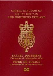 UK Travel Document Red